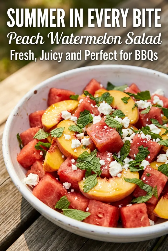 Peach Watermelon Salad