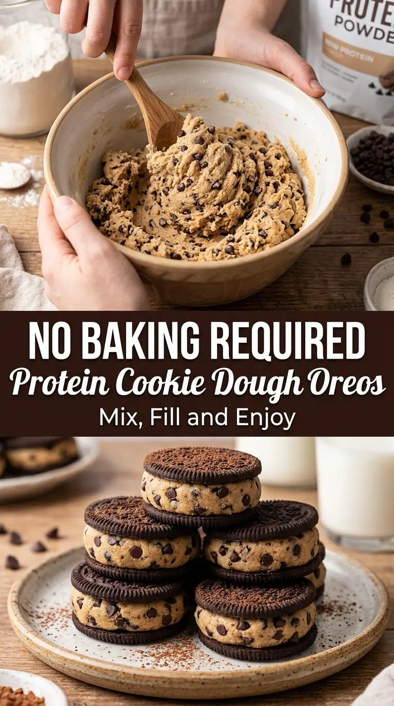 Protein Cookie Dough Oreos creamy chocolatey high-protein