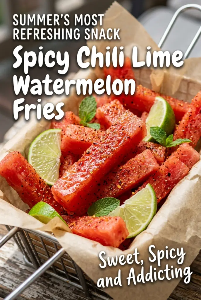 Spicy Chili Lime Watermelon Fries