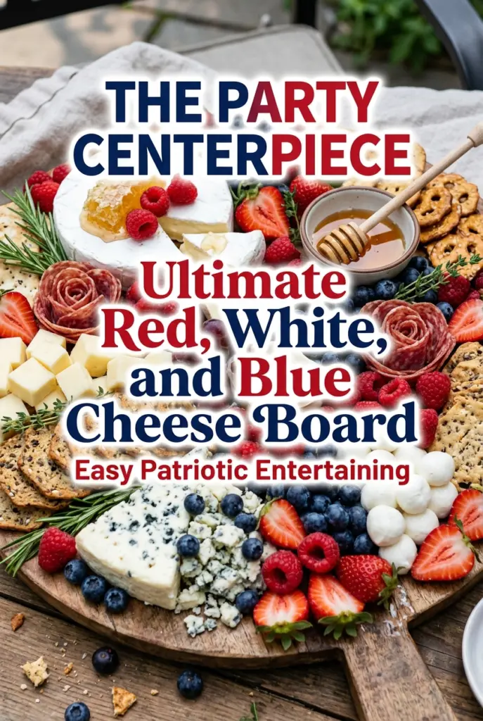 Ultimate Red, White, and Blue Cheese Board
