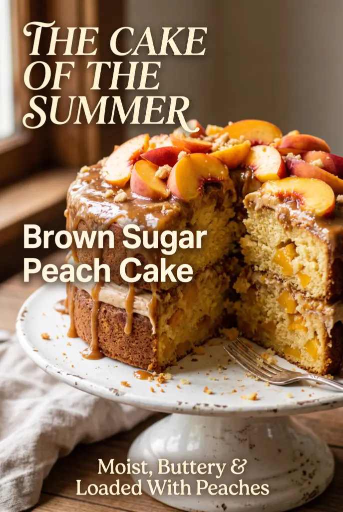 Brown Sugar Peach Cake