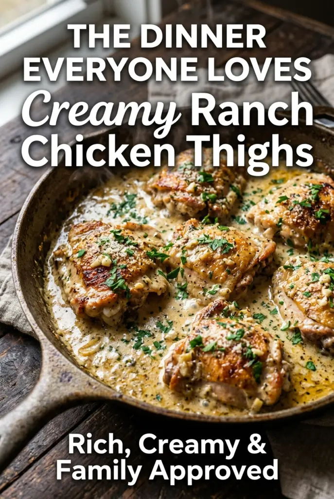 Creamy Ranch Chicken Thighs