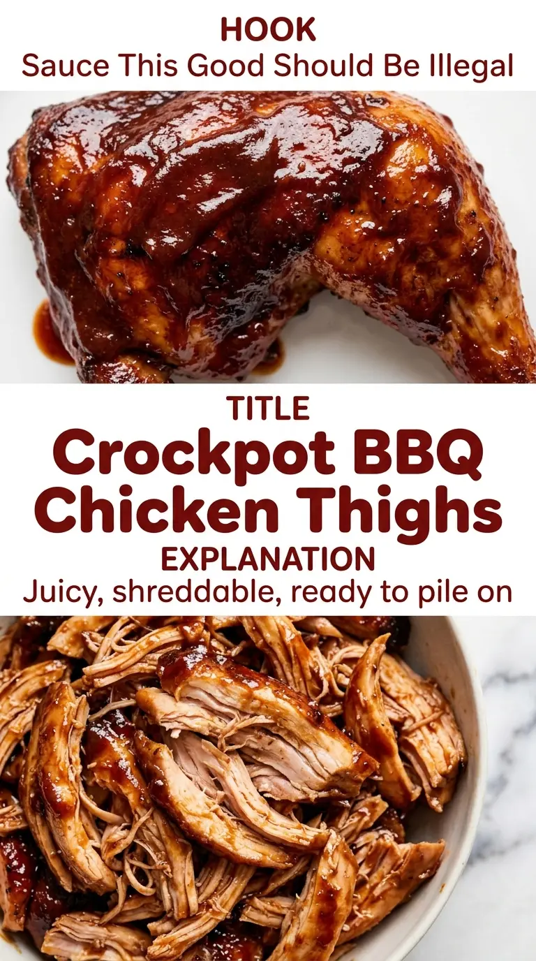 Crockpot BBQ Chicken Thighs