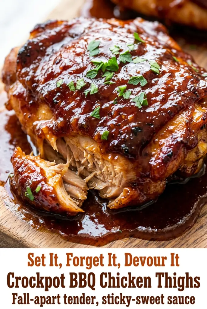 Crockpot BBQ Chicken Thighs