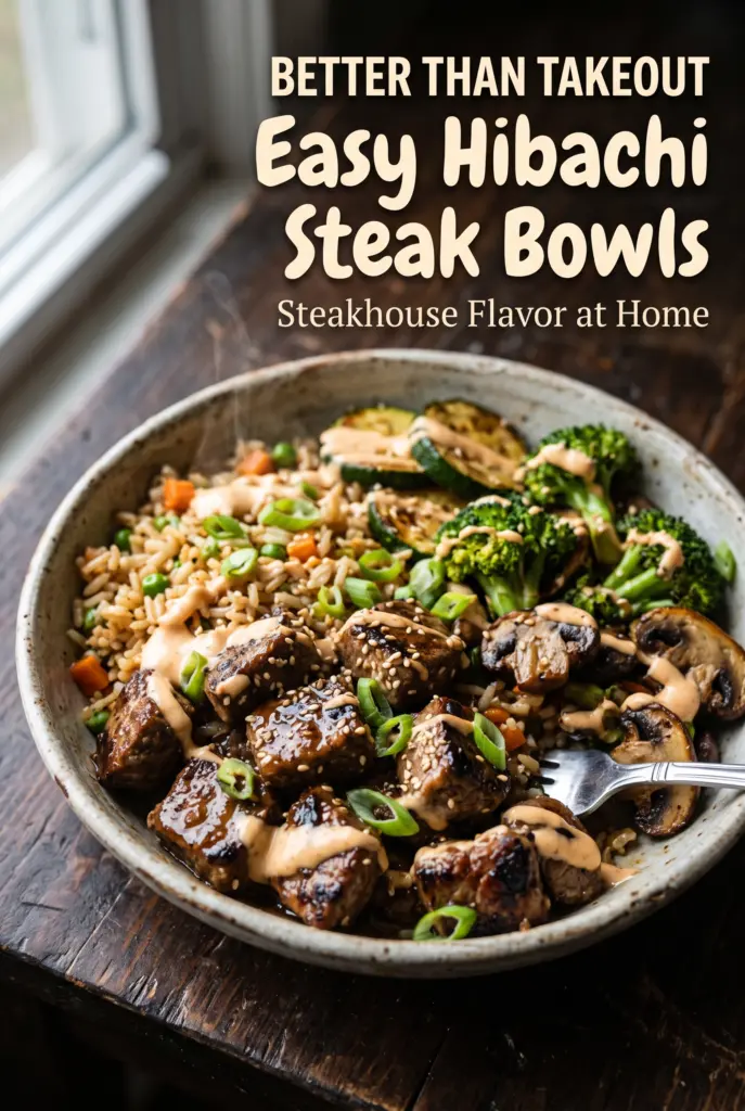 Easy Hibachi Steak Bowls with Yum Yum Sauce