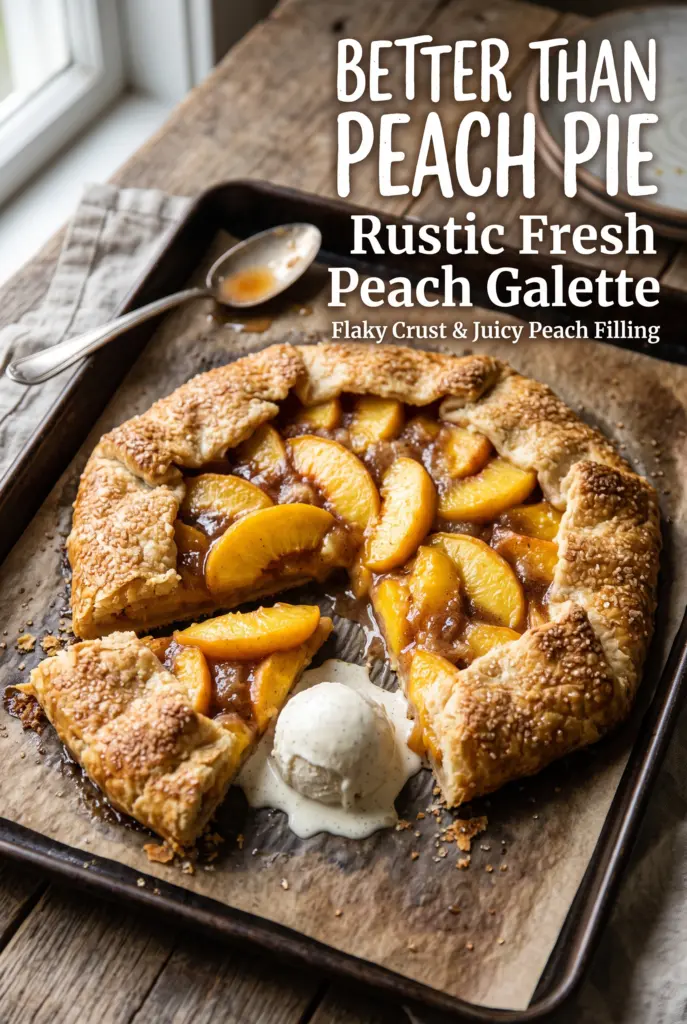 Rustic Fresh Peach Galette
