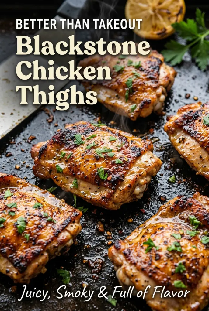 Juicy Blackstone Chicken Thighs