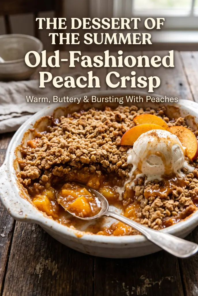 Old-Fashioned Peach Crisp