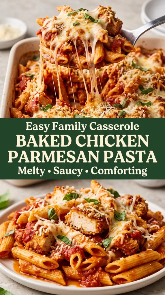 Baked Chicken Parmesan Pasta