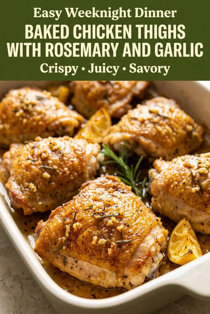 Baked Chicken Thighs with Rosemary and Garlic