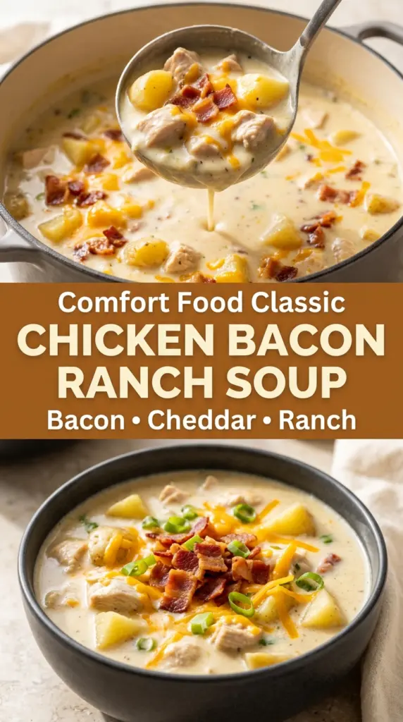 Chicken Bacon Ranch Soup