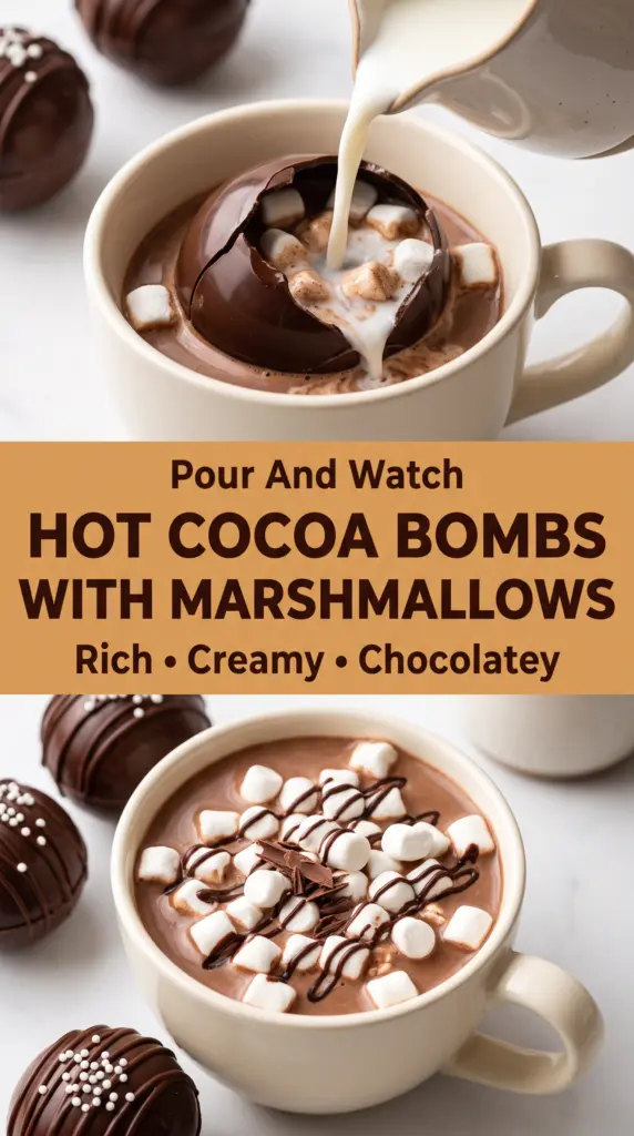 Hot Cocoa Bombs with Marshmallows