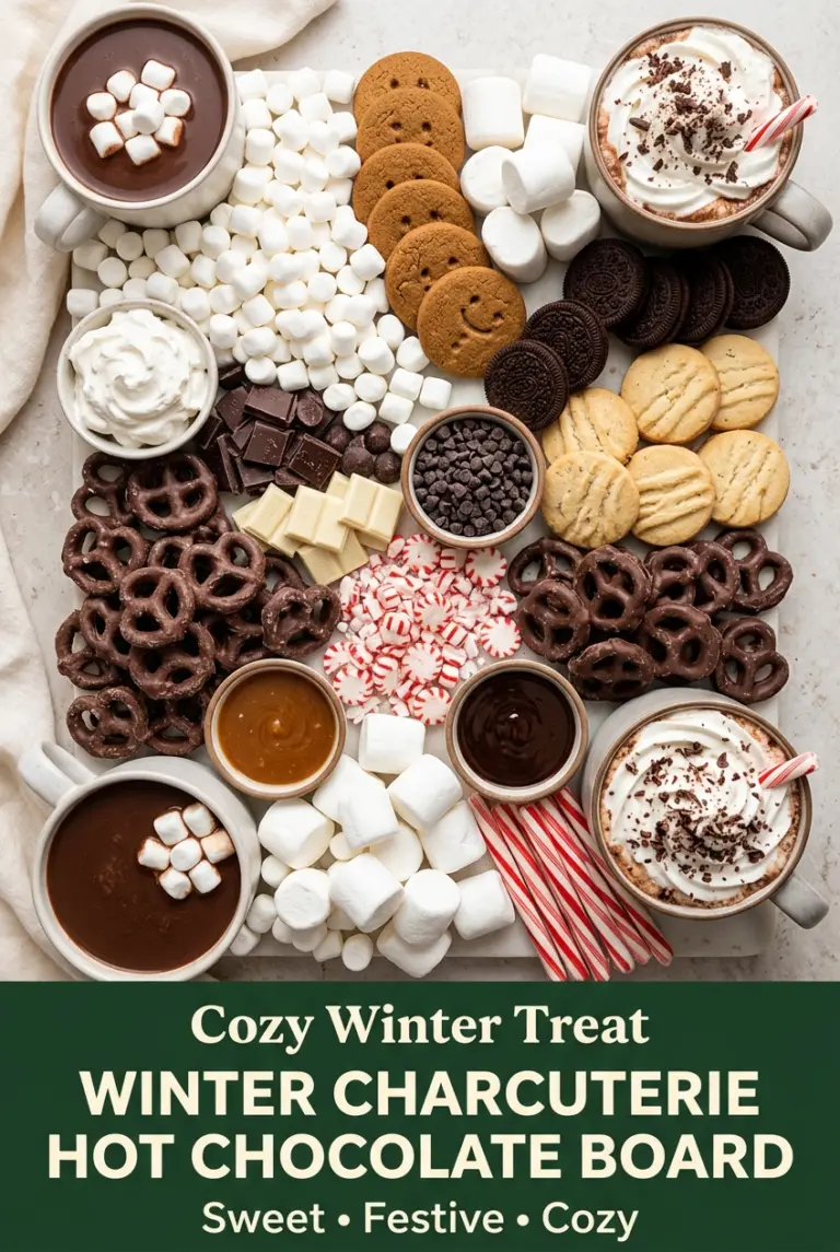 Winter Charcuterie Hot Chocolate Board