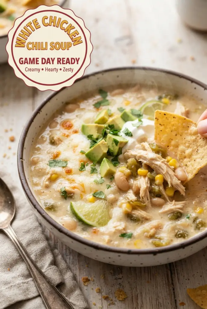 Hearty White Chicken Chili Soup