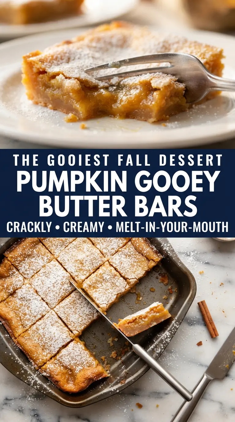 Pumpkin Gooey Butter Bars creamy pumpkin bars