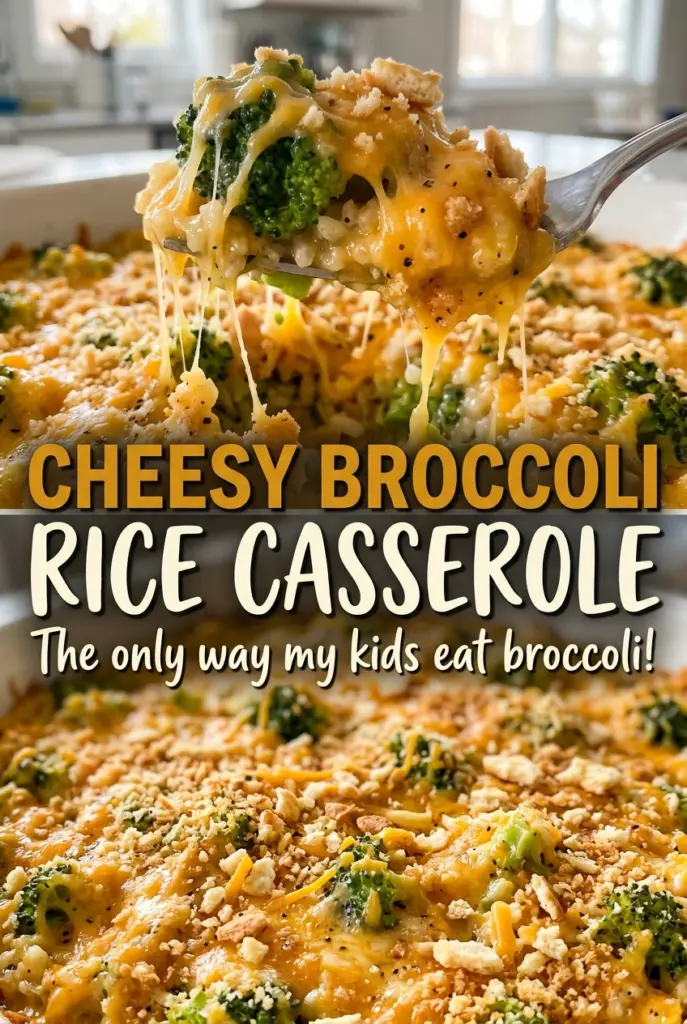 Cheesy Broccoli Rice Casserole