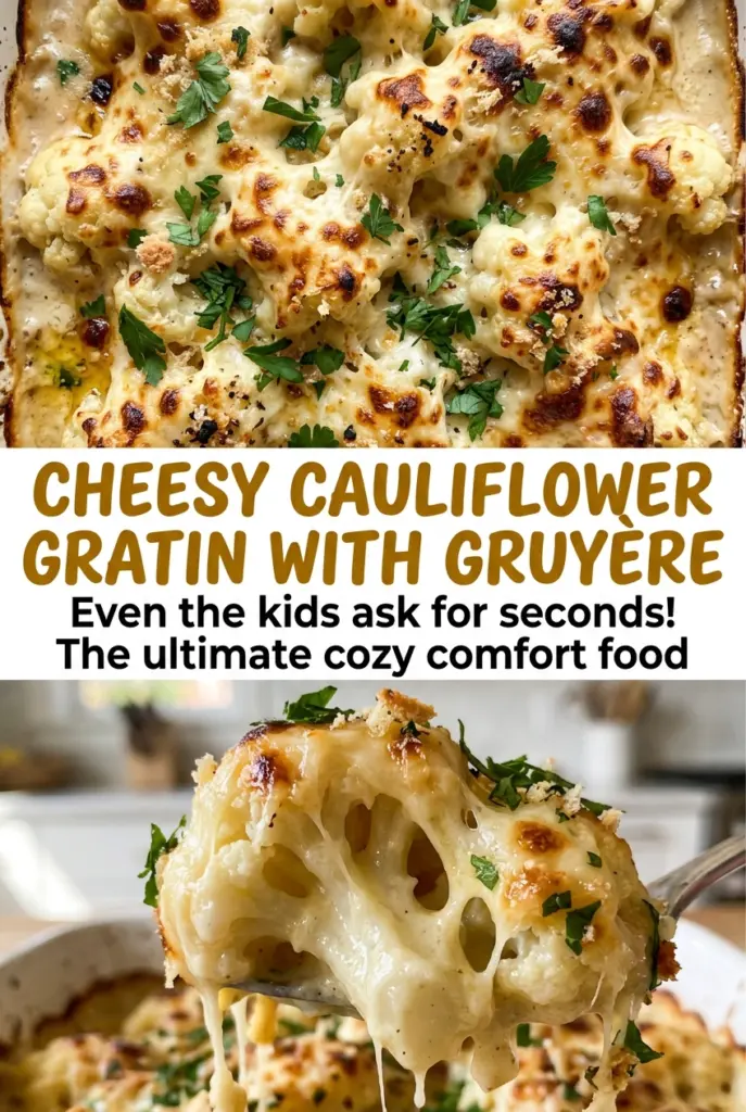 Cheesy Cauliflower Gratin with Gruyère