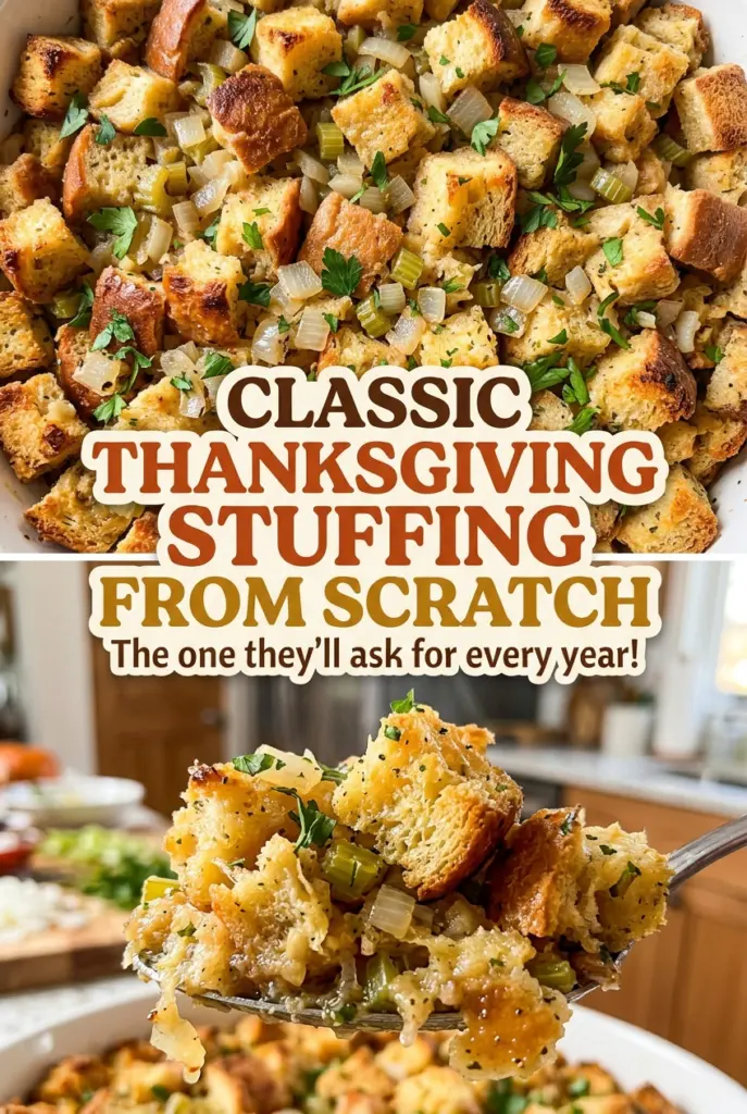 Classic Thanksgiving Stuffing from Scratch