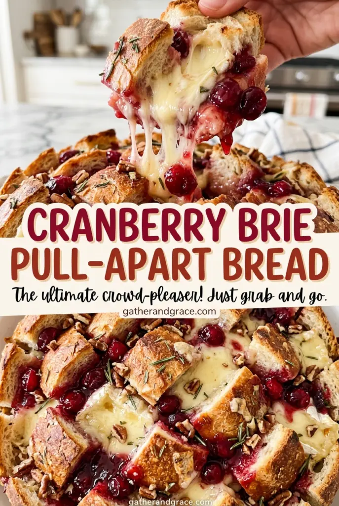 Cranberry Brie Pull-Apart Bread