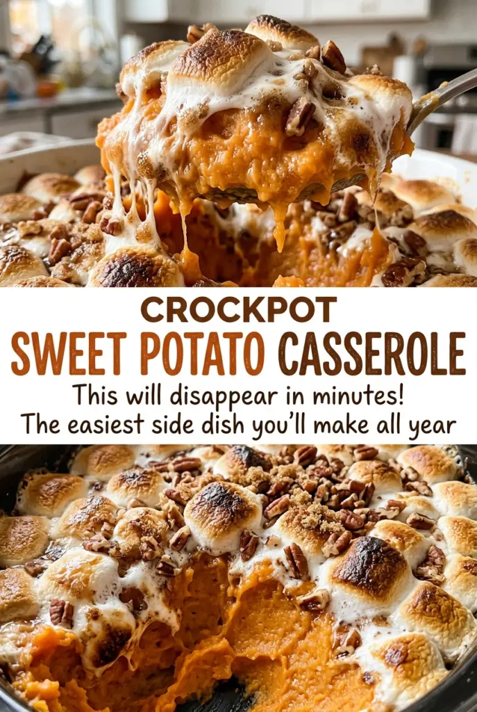 Crockpot Sweet Potato Casserole