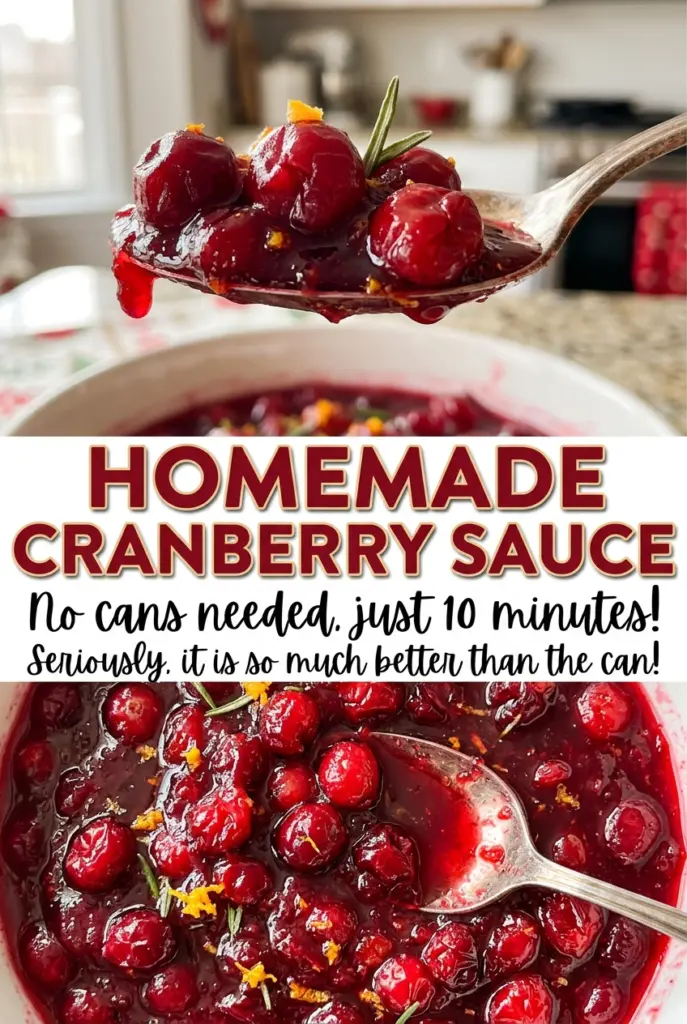 Homemade Cranberry Sauce