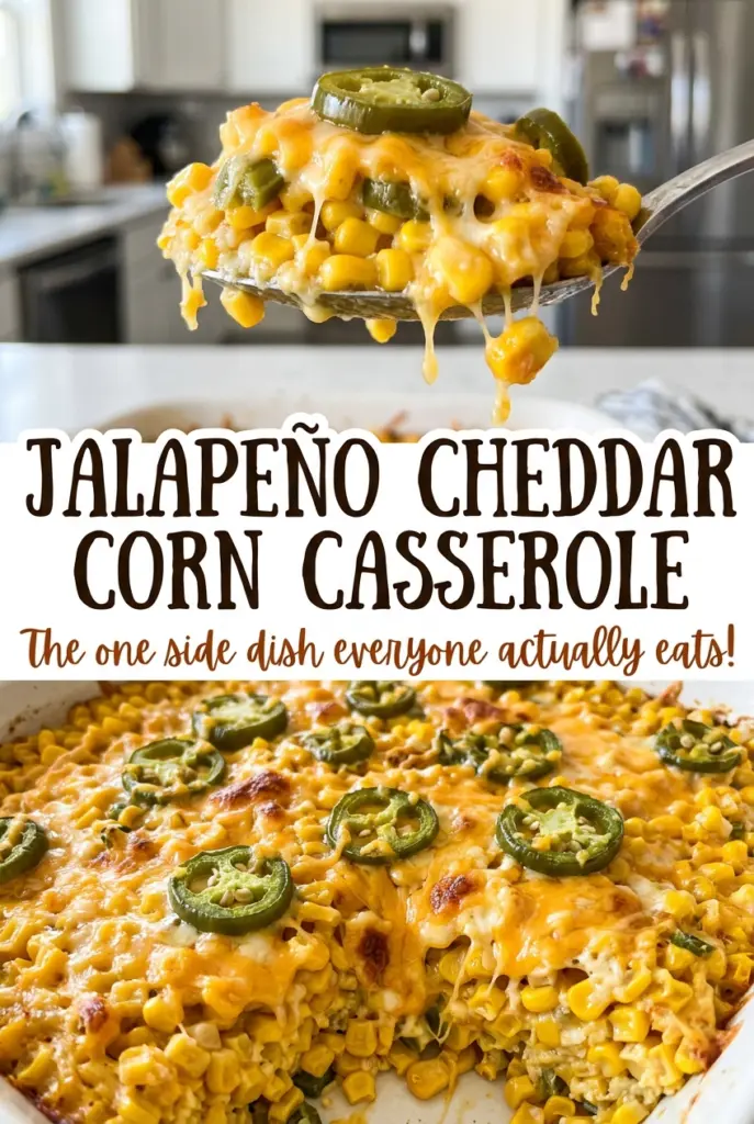 Jalapeño Cheddar Corn Casserole