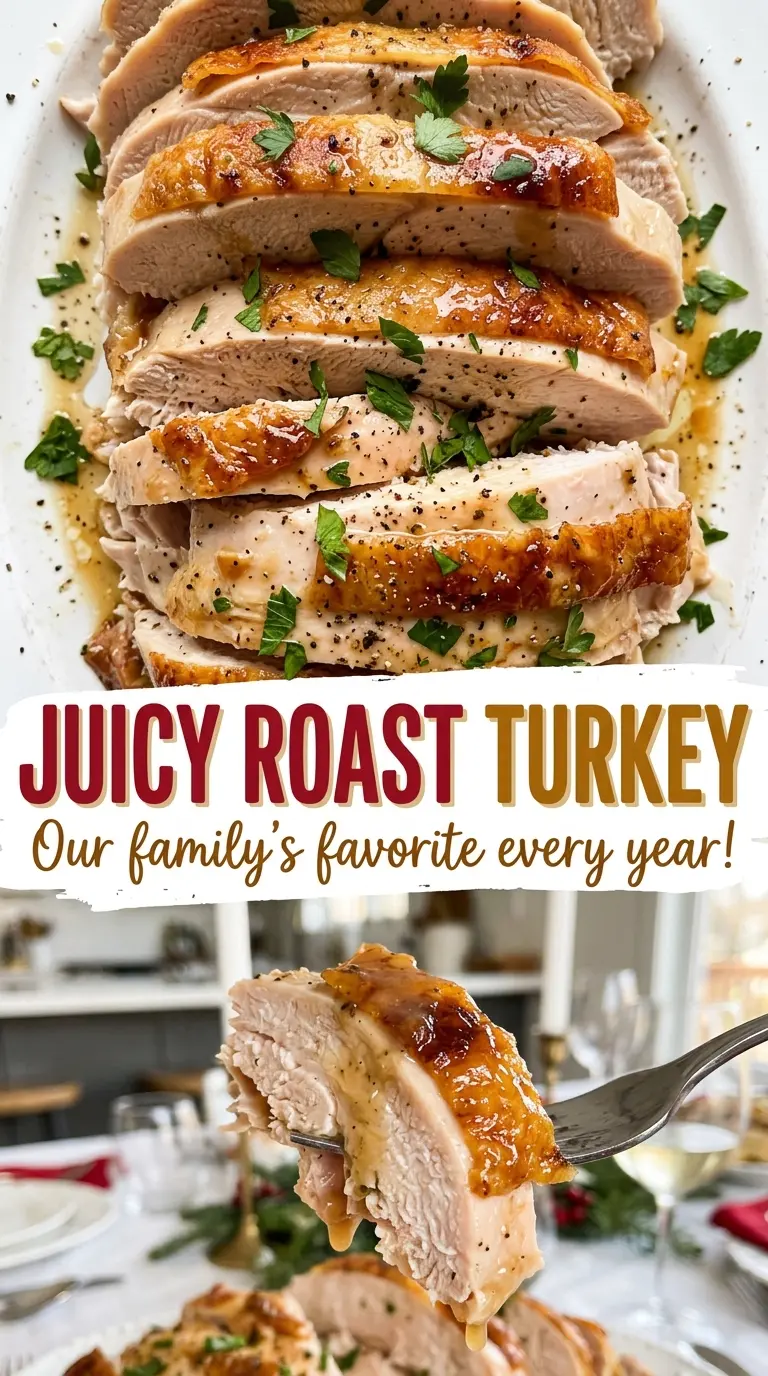 Juicy roast turkey sliced golden brown
