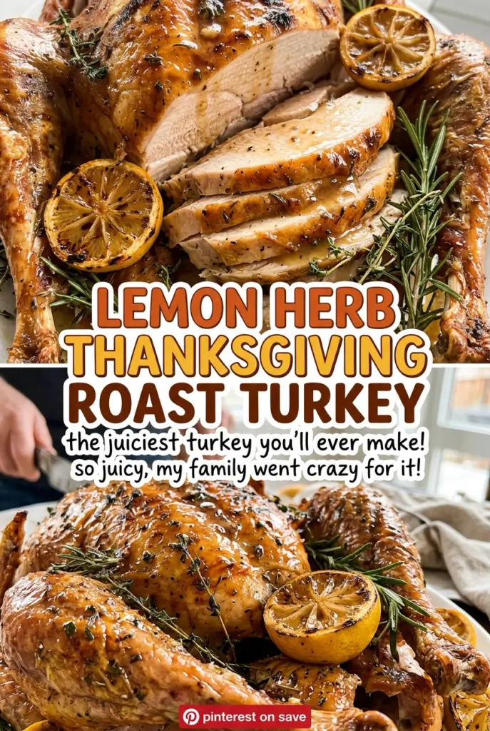 Lemon Herb Thanksgiving Roast Turkey