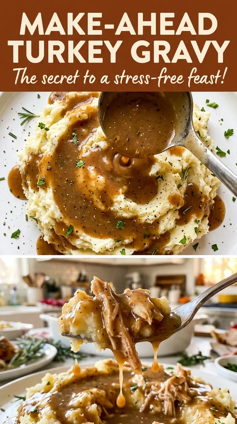 Make-Ahead Turkey Gravy silky savory