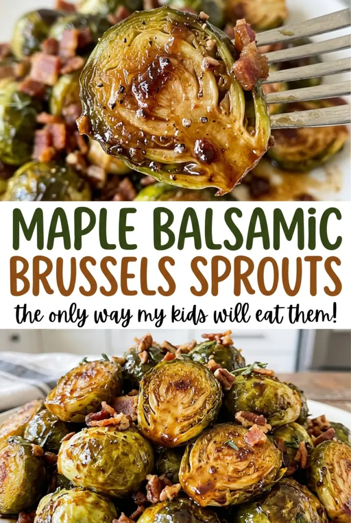 Maple Balsamic Brussels Sprouts