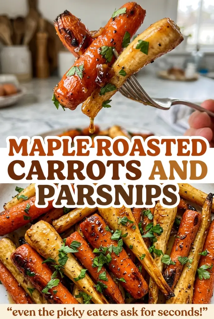 Maple Roasted Carrots and Parsnips