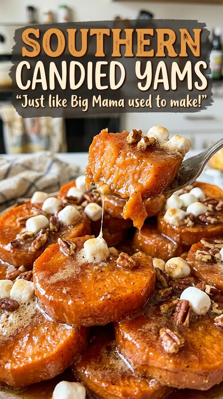 Southern Candied Yams buttery cinnamon syrup