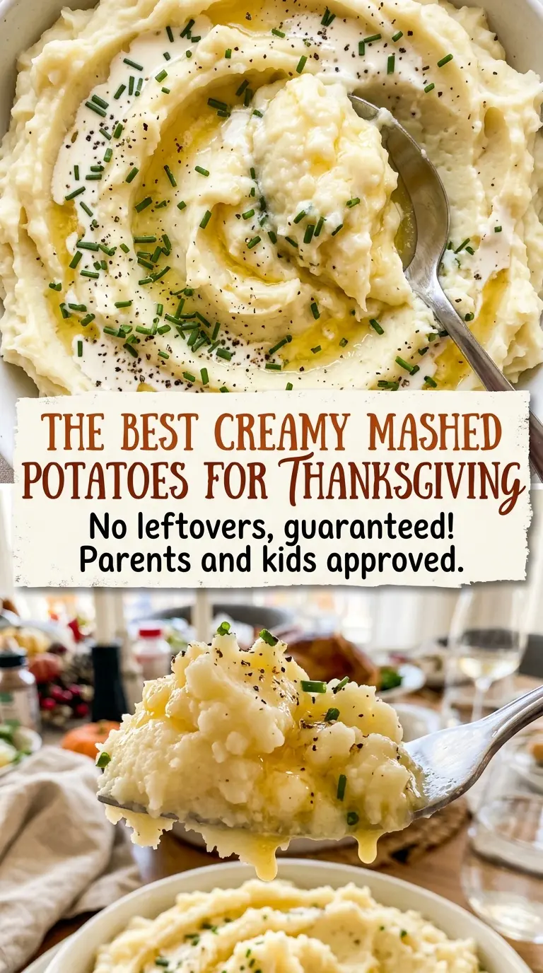 The Best Creamy Mashed Potatoes for Thanksgiving, rich and fluffy