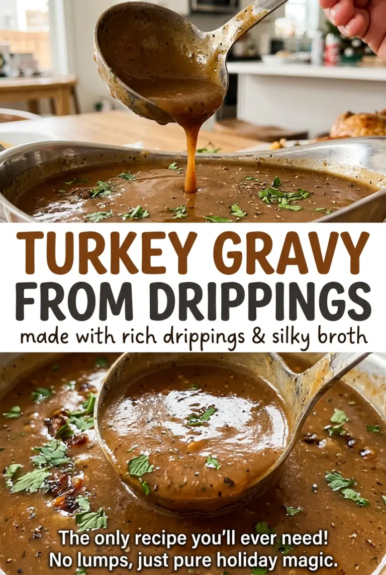 Turkey Gravy from Drippings